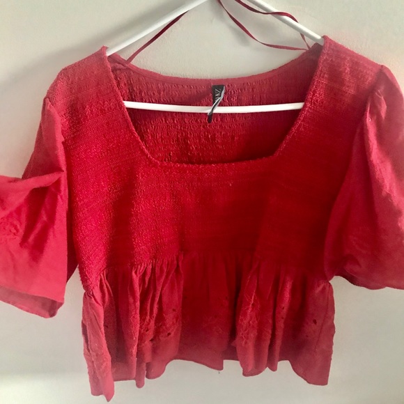Zara Red Top - Picture 1 of 2
